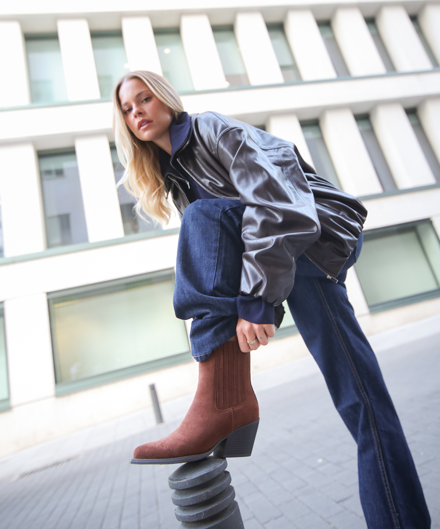 Botines tacón cowboy image number null